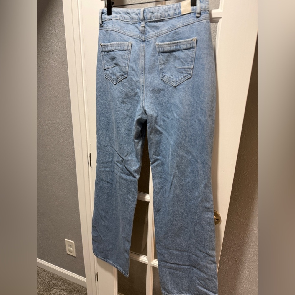 OXXO Jeans Blue Ultra High Rise Straight Fit Denim Pants - Picture 11 of 12